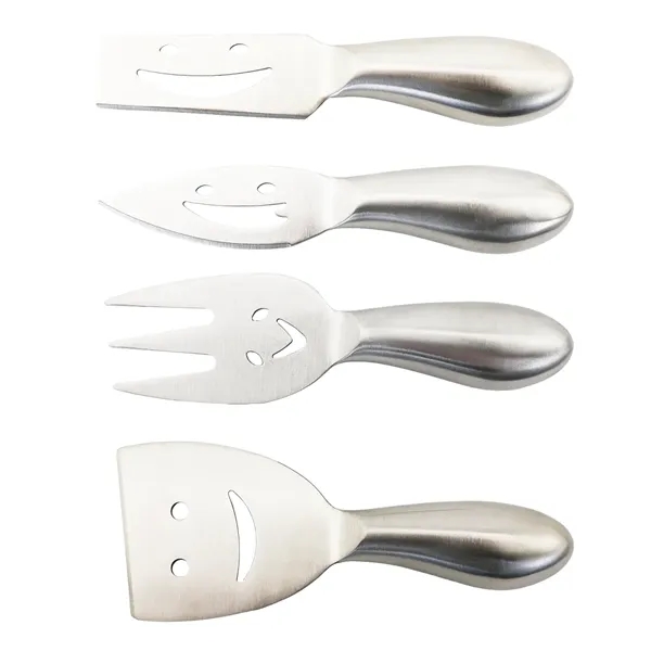 Happy Face Stainless Steel Cheese Set (4 Tools)... from ASI 55450 Franmara Inc