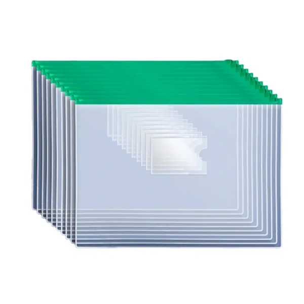 A3 PVC clear document bag with card pocket plus 1c1p color... from ASI 37218 Athena Promo (tm)