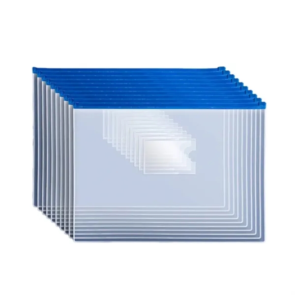 A4 PVC transparent document bag with card pocket plus 1c1p color... from ASI 37218 Athena Promo (tm)