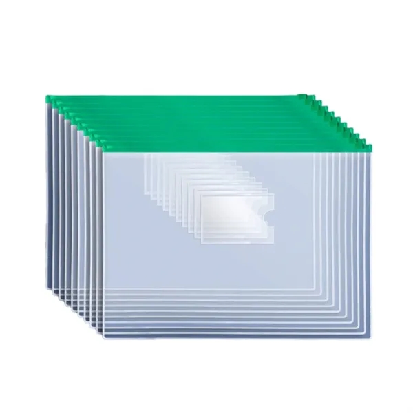 A4 PVC transparent document bag with card pocket plus 1c1p color... from ASI 37218 Athena Promo (tm)