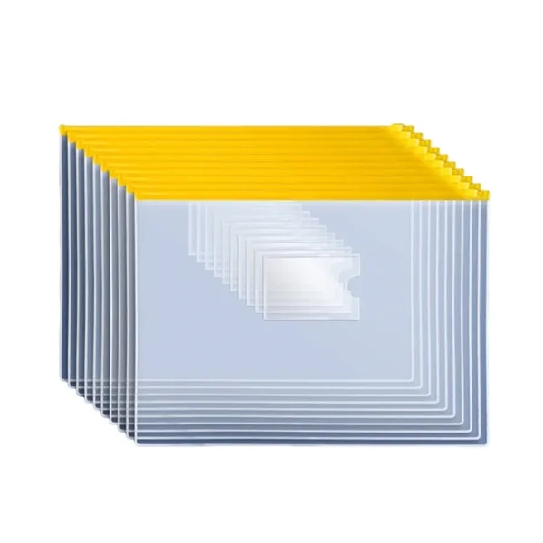 A4 PVC transparent document bag with card pocket plus 1c1p color... from ASI 37218 Athena Promo (tm)