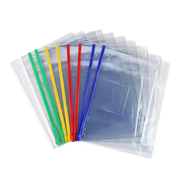 A5 PVC document bag with card holder plus 1c1p color silkscreen... from ASI 37218 Athena Promo (tm)