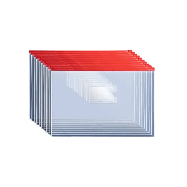 A5 PVC document bag with card holder plus 1c1p color silkscreen... from ASI 37218 Athena Promo (tm)