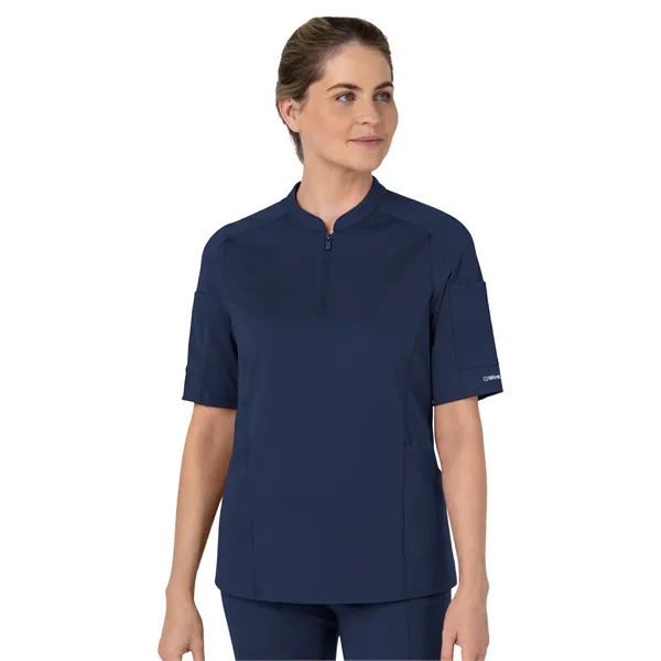 Wink - Renew - Women's Four-Pocket Half Sleeve Zip Scrub Top... from ASI 86018 Scrub Authority