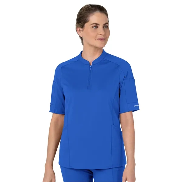 Wink - Renew - Women's Four-Pocket Half Sleeve Zip Scrub Top... from ASI 86018 Scrub Authority