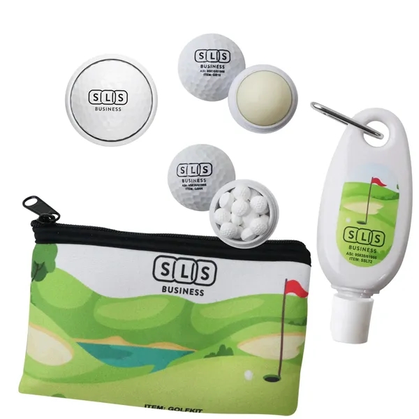 Golf Kit includes sunscreen, aloe vera gel, & golf ball-shaped mint... from ASI 61966 HPG / Mixie
