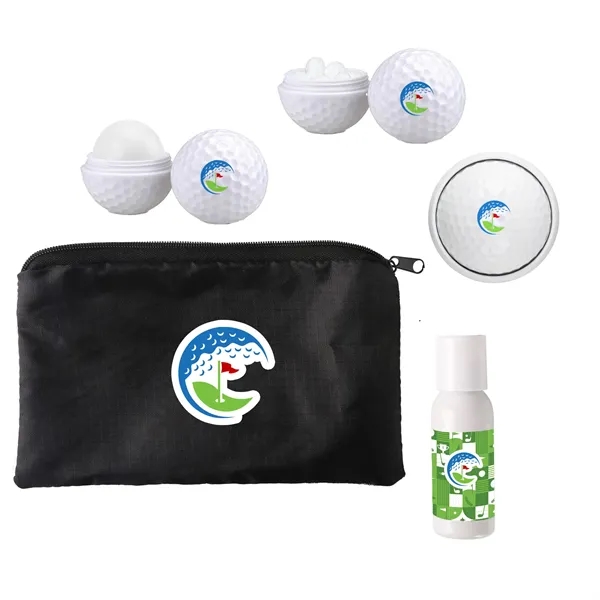 Includes sunscreen lotion, aloe vera gel, a golf ball-shaped lip moisturizer... from ASI 61966 HPG / Mixie