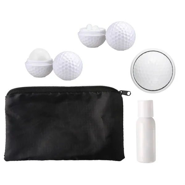 Includes sunscreen lotion, aloe vera gel, a golf ball-shaped lip moisturizer... from ASI 61966 HPG / Mixie