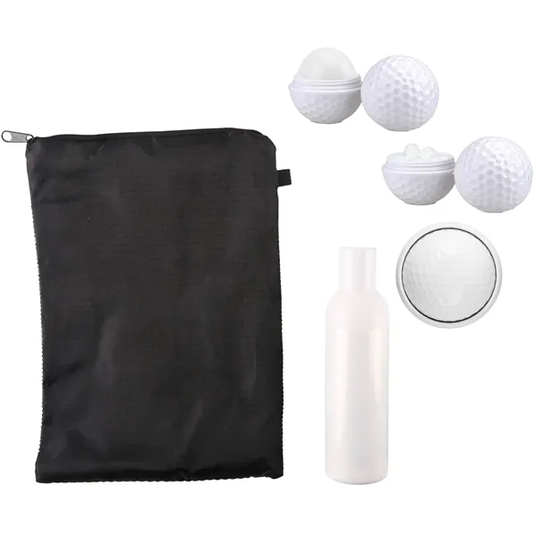 Includes sunscreen lotion, aloe vera gel, a golf ball-shaped lip moisturizer... from ASI 61966 HPG / Mixie