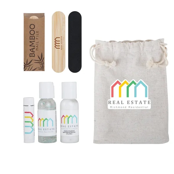 A relaxing kit with natural beeswax lip moisturizer, fabric spray, hand... from ASI 61966 HPG / Mixie