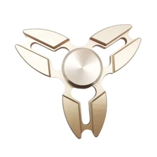 Triangular fidget spinner toy made of aluminum alloy with imprint... from ASI 37218 Athena Promo (tm)