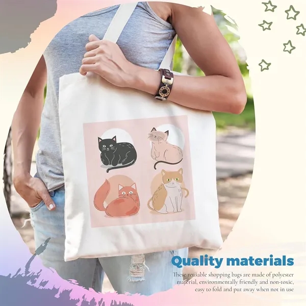 Full Color Tote Bag 13" x 15" With 10" Handle. Bright... from ASI 62635 Inno-Vative Solutions Grp LTD