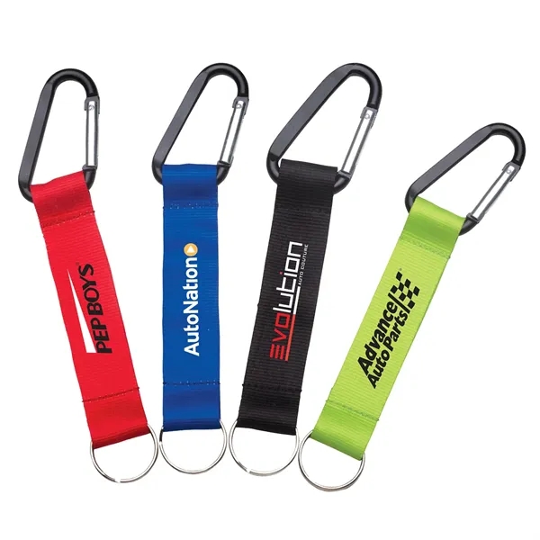 1" Lanyard with carabiner and split ring... from ASI 46755 Cosmo Promos
