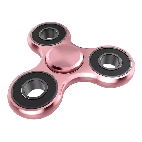 Metal fingertip gyro fidget spinner made of aluminum alloy with laser... from ASI 37218 Athena Promo (tm)