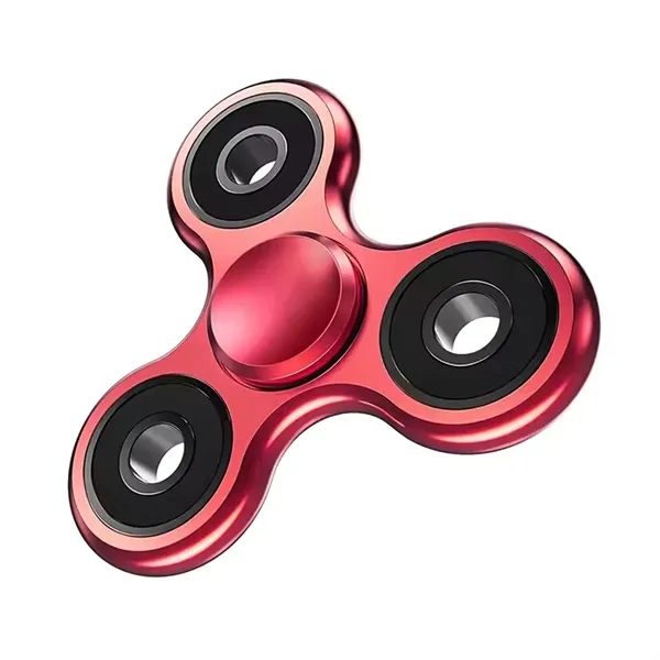 Metal fingertip gyro fidget spinner made of aluminum alloy with laser... from ASI 37218 Athena Promo (tm)