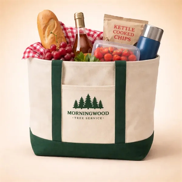 HEAVYWEIGHT CANVAS BOAT TOTE - Price includes one color, one position... from ASI 30112 ACE Products