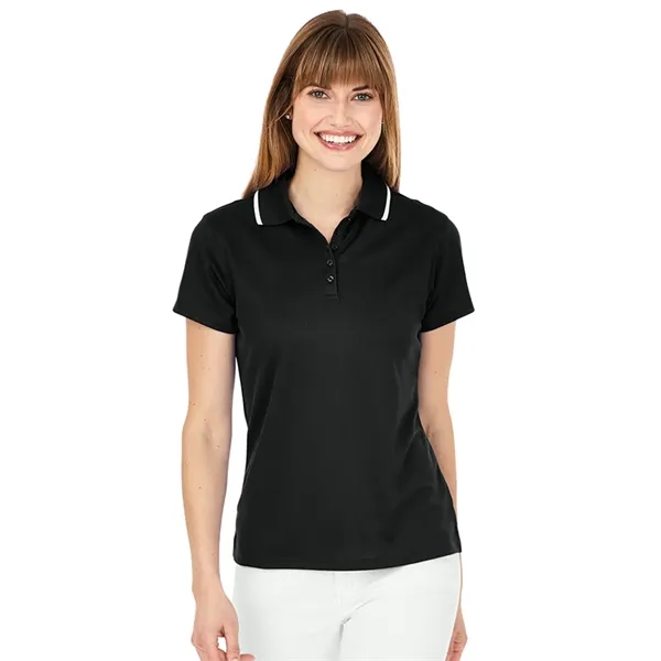 Women's classic 100% polyester pique knit wicking polo shirt with TopShield™... from ASI 44620 Charles River Apparel