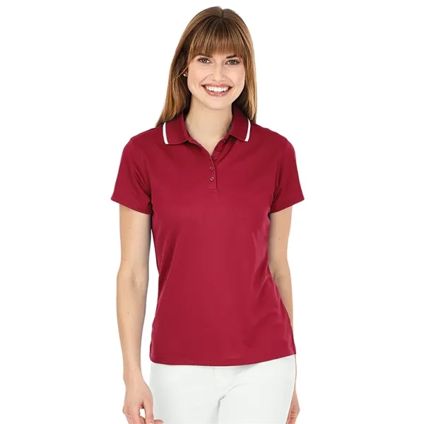 Women's classic 100% polyester pique knit wicking polo shirt with TopShield™... from ASI 44620 Charles River Apparel