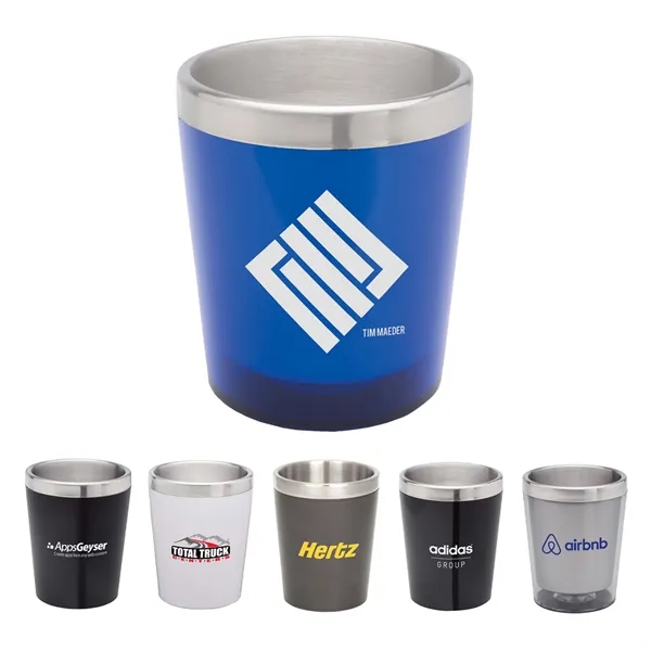 Cocktail Cup 7 oz. Double Wall Stainless Steel and Acrylic... from ASI 46755 Cosmo Promos