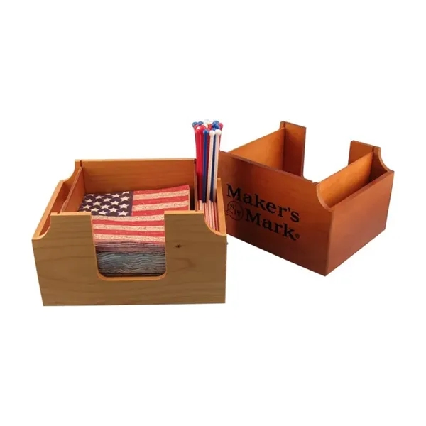Bar caddy for napkins and stir sticks holder.... from ASI 88156 Solid Dimensions Inc