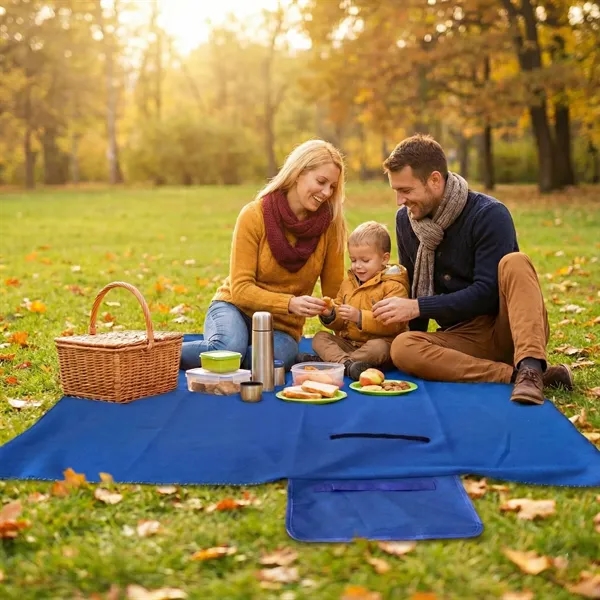 220gsm polar fleece picnic blanket-portable, plush, and perfect for branded outdoor... from ASI 72657 Active Life Promo / Active Life Promo