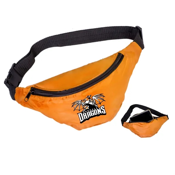 One Pocket Nylon Fanny Pack. Zippered main compartment. Adjustable waist belt.... from ASI 41511 Brainchild USA Inc / BrainChild Gift Club