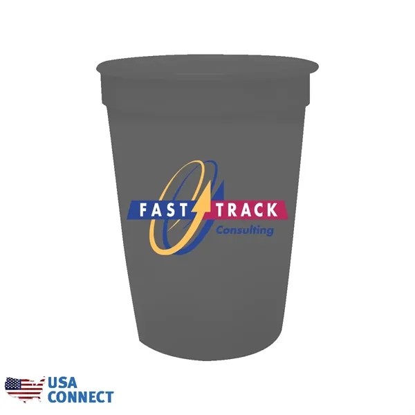 12 oz. Smooth Stadium Cup, Full Color Digital - USA Connect... from ASI 30270 Aakron Line