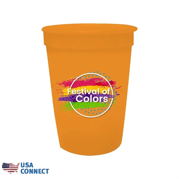 12 oz. Smooth Stadium Cup, Full Color Digital - USA Connect... from ASI 30270 Aakron Line