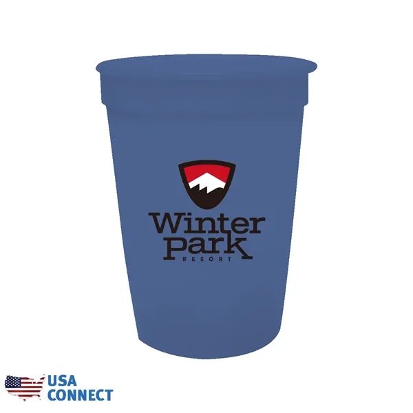 12 oz. Smooth Stadium Cup, Full Color Digital - USA Connect... from ASI 30270 Aakron Line