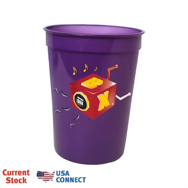 12 oz. Smooth Stadium Cup, Full Color Digital - USA Connect... from ASI 30270 Aakron Line