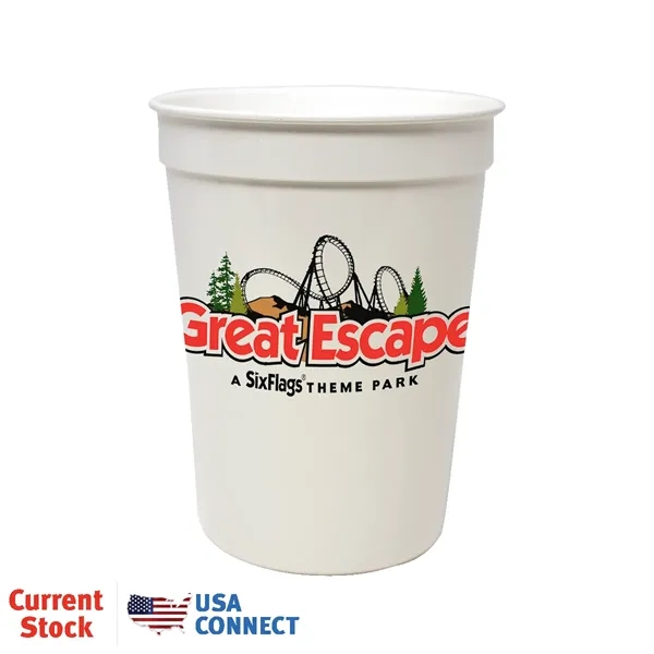 12 oz. Smooth Stadium Cup, Full Color Digital - USA Connect... from ASI 30270 Aakron Line
