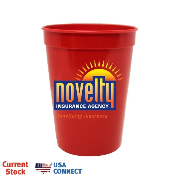 12 oz. Smooth Stadium Cup, Full Color Digital - USA Connect... from ASI 30270 Aakron Line