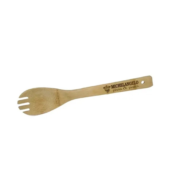 Bamboo 12 inch salad spork for healthy serving.... from ASI 88156 Solid Dimensions Inc