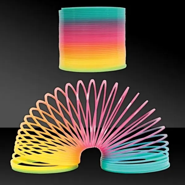 2 3/4" multi-colored circle spring toy.... from ASI 42016 Brighter Promotions Inc