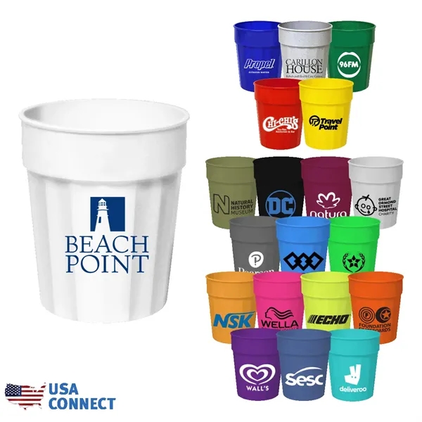 17 OZ. Fluted Stadium Cup - USA Connect... from ASI 30270 Aakron Line