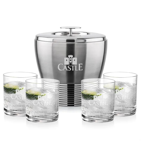 The Genoa Ice Bucket & On-the-Rocks Set is designed for effortless... from ASI 84592 St Regis Group