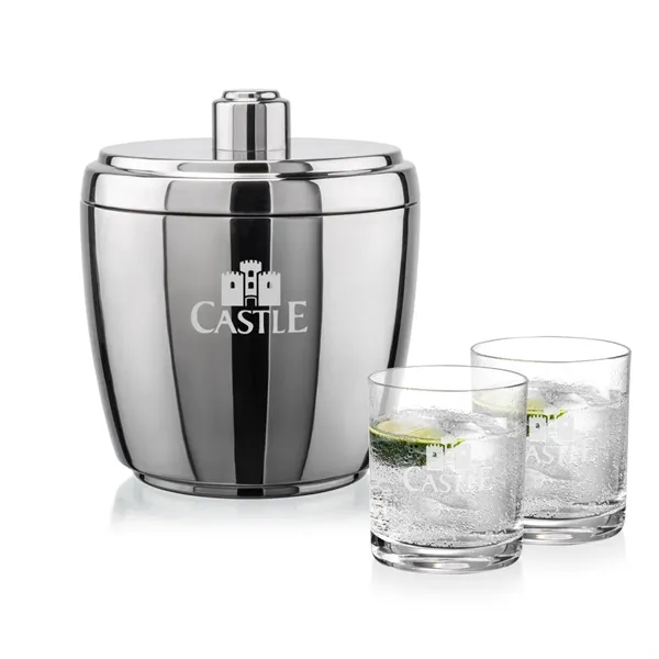 The Pescara Ice Bucket & On-the-Rocks Set combines modern style with... from ASI 84592 St Regis Group