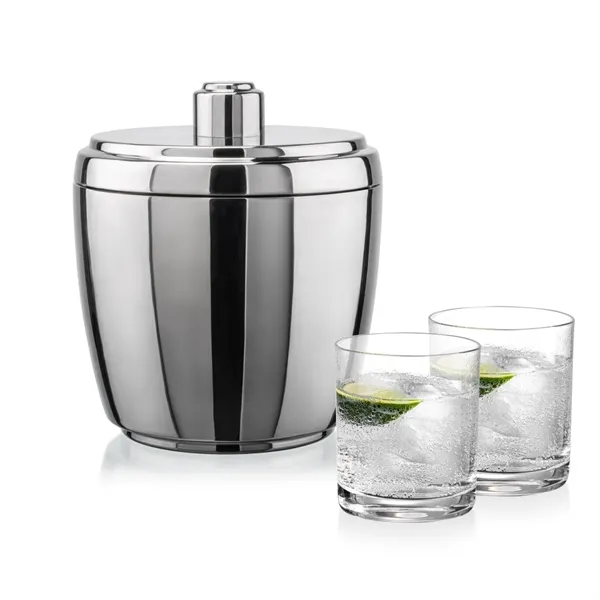 The Pescara Ice Bucket & On-the-Rocks Set combines modern style with... from ASI 84592 St Regis Group