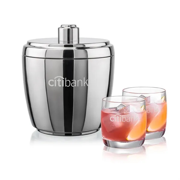 The Pescara Ice Bucket & On-the-Rocks Set combines modern style with... from ASI 84592 St Regis Group