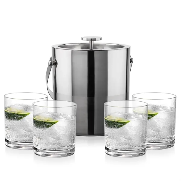The Catania Ice Bucket with On-the-Rocks Set brings refined style and... from ASI 84592 St Regis Group