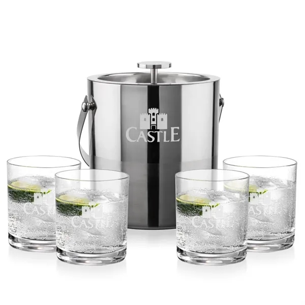 The Catania Ice Bucket with On-the-Rocks Set brings refined style and... from ASI 84592 St Regis Group