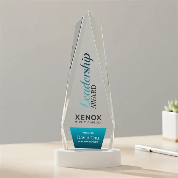 Cheswick VividPrint™ Award on Alberton Base - White... from ASI 84592 St Regis Group / St Regis