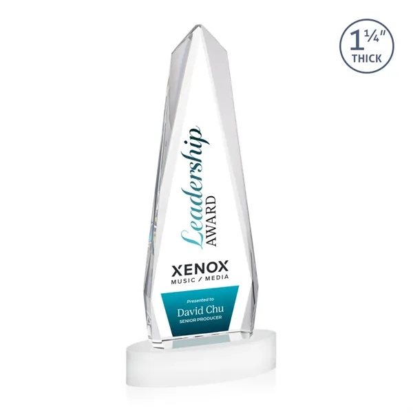 Cheswick VividPrint™ Award on Alberton Base - White... from ASI 84592 St Regis Group / St Regis