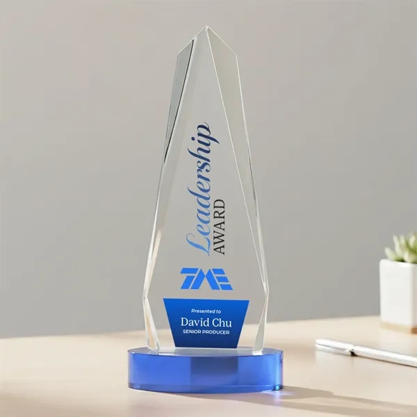 Cheswick VividPrint™ Award on Alberton Base - Sky Blue... from ASI 84592 St Regis Group / St Regis