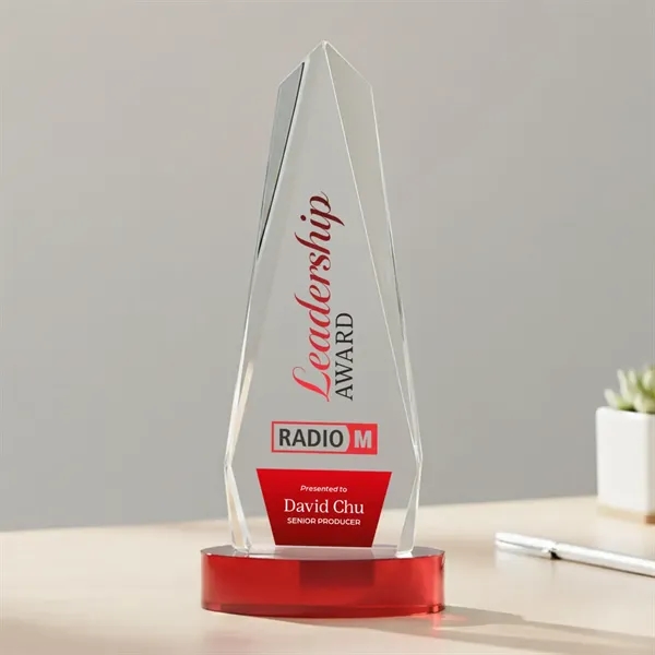 Cheswick VividPrint™ Award on Alberton Base - Red... from ASI 84592 St Regis Group / St Regis