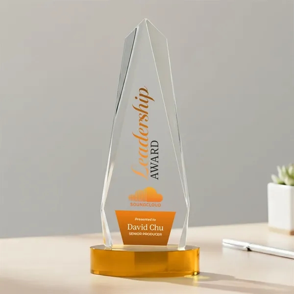 Cheswick VividPrint™ Award on Alberton Base - Amber... from ASI 84592 St Regis Group / St Regis