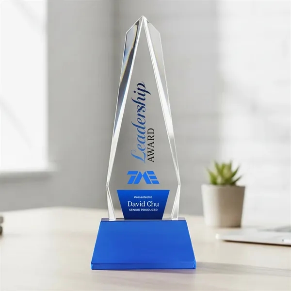 Cheswick VividPrint™ Award on Entwhistle Base - Sky Blue... from ASI 84592 St Regis Group / St Regis