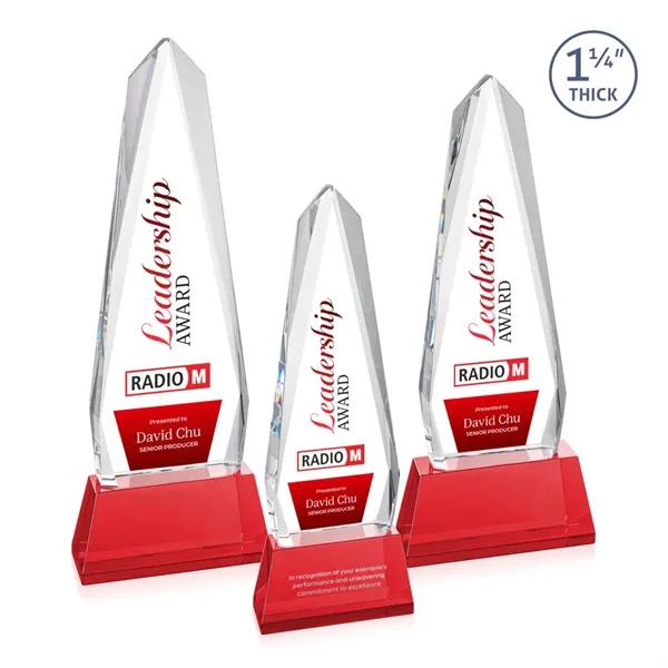 Cheswick VividPrint™ Award on Entwhistle Base - Red... from ASI 84592 St Regis Group / St Regis