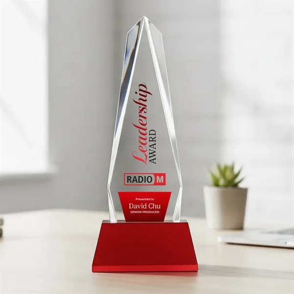Cheswick VividPrint™ Award on Entwhistle Base - Red... from ASI 84592 St Regis Group / St Regis