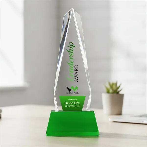 Cheswick VividPrint™ Award on Entwhistle Base - Green... from ASI 84592 St Regis Group / St Regis